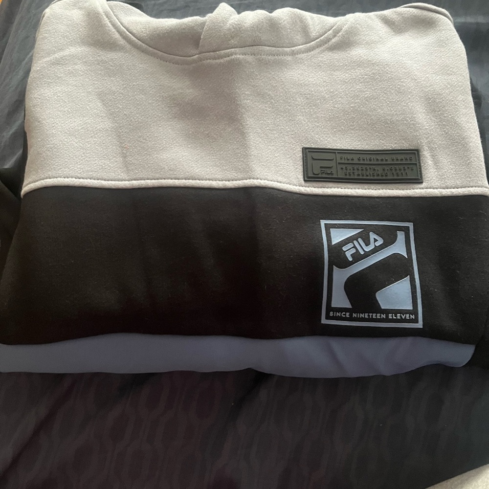 Fila Kids Cream and Black Sweatshirt